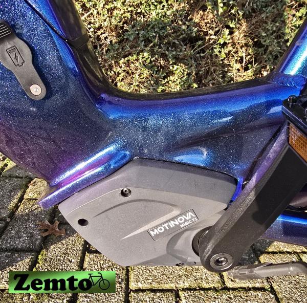 MEGA ANGEBOT: E-Bike Zemto-Multi C2, Mittelmotor, Vielseitig nutzbar , mit 2 Akkus blau